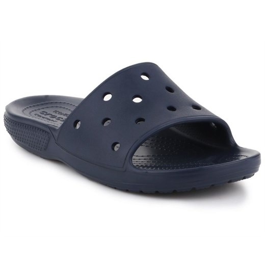 Klapki Crocs Classic Slide M 206121-410 granatowe niebieskie ze sklepu ButyModne.pl w kategorii Klapki męskie - zdjęcie 177967215