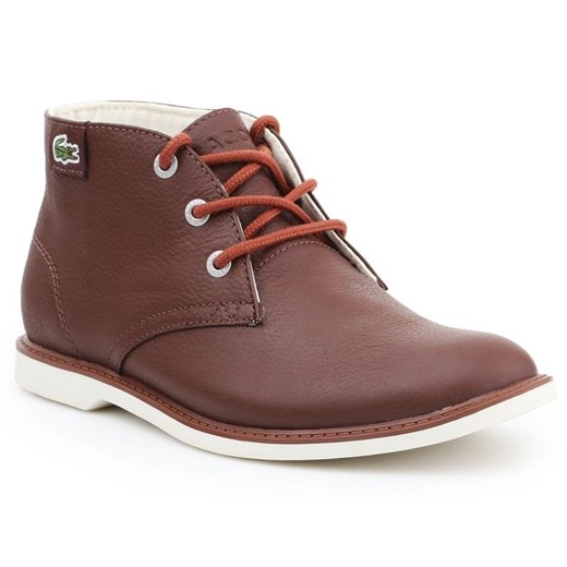 Buty Lacoste Sherbrook Hi Sb Spj W 7-30SPJ101177T brązowe ze sklepu ButyModne.pl w kategorii Buty zimowe dziecięce - zdjęcie 177967237