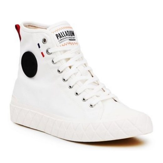 Buty Palladium Ace Cvs Mid 77015-116 białe ze sklepu ButyModne.pl w kategorii Trampki damskie - zdjęcie 177967346