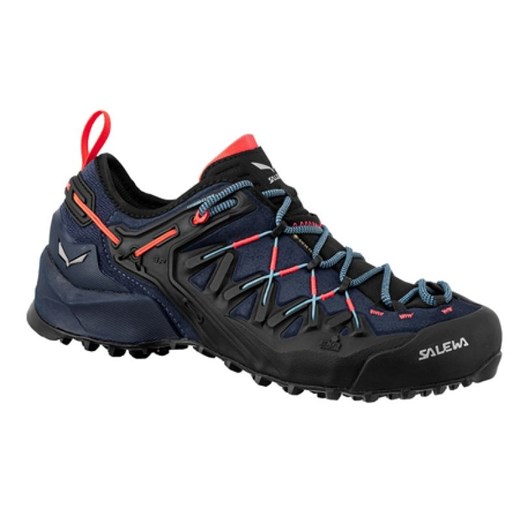 Buty trekkingowe Salewa Ws Wildfire Edge Gtx 61376-3965 niebieskie ze sklepu ButyModne.pl w kategorii Buty trekkingowe damskie - zdjęcie 177967449