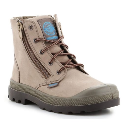 Buty Palladium Pampa Hi Lea Gusset 52744206 beżowy ze sklepu ButyModne.pl w kategorii Buty zimowe dziecięce - zdjęcie 177967539