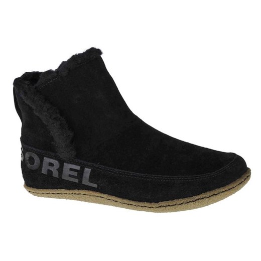 Buty Sorel Nakiska Bootie 1876141011 czarne ze sklepu ButyModne.pl w kategorii Botki - zdjęcie 177967597