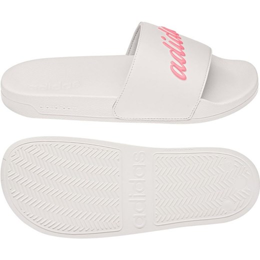 Klapki adidas Adilette Shower GZ5925 białe ze sklepu ButyModne.pl w kategorii Klapki damskie - zdjęcie 177967615