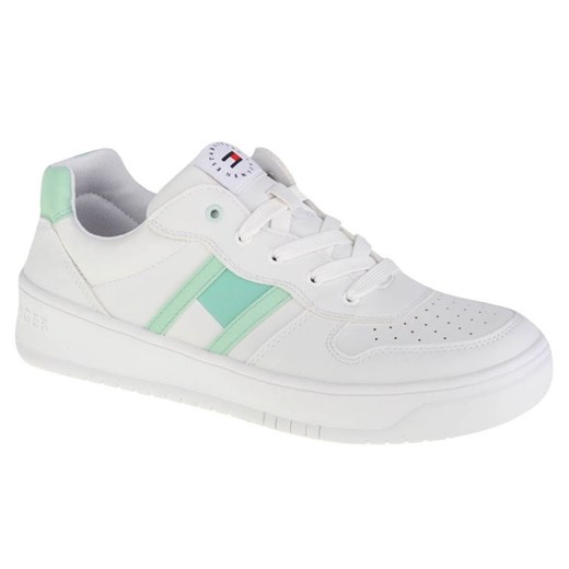 Buty Tommy Hilfiger Low Cut Lace-Up Sneaker T3A4-32143-1351A166 białe ze sklepu ButyModne.pl w kategorii Buty sportowe damskie - zdjęcie 177967809