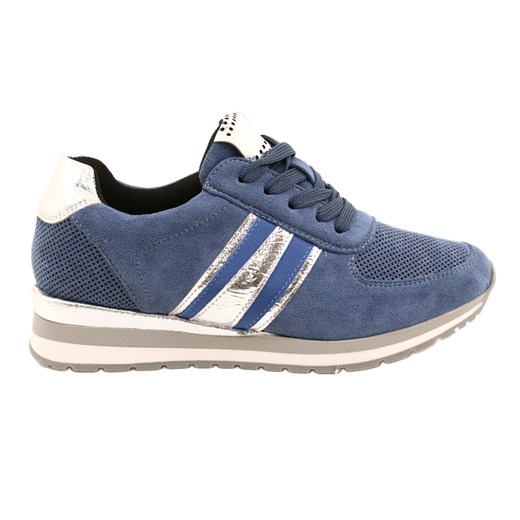 M.Daszyński Buty Sportowe Damskie Niebieskie MR2169 ze sklepu ButyModne.pl w kategorii Buty sportowe damskie - zdjęcie 177967837