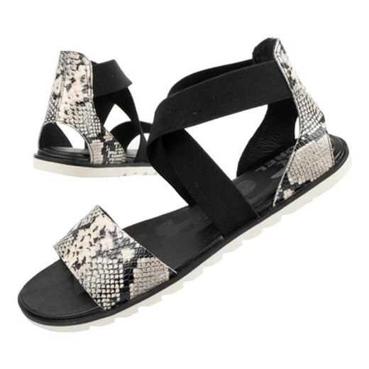 Sandały Sorel Ella Ii Sandal NL4043-010 czarne ze sklepu ButyModne.pl w kategorii Sandały damskie - zdjęcie 177968009