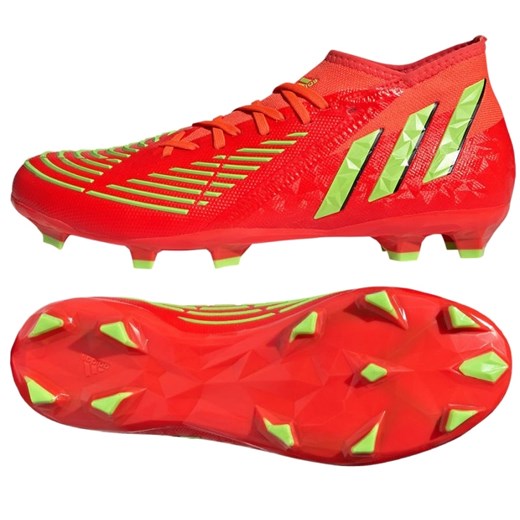 Buty adidas Predator Edge.2 Fg GW1009 czerwone pomarańcze i czerwienie 44 ButyModne.pl