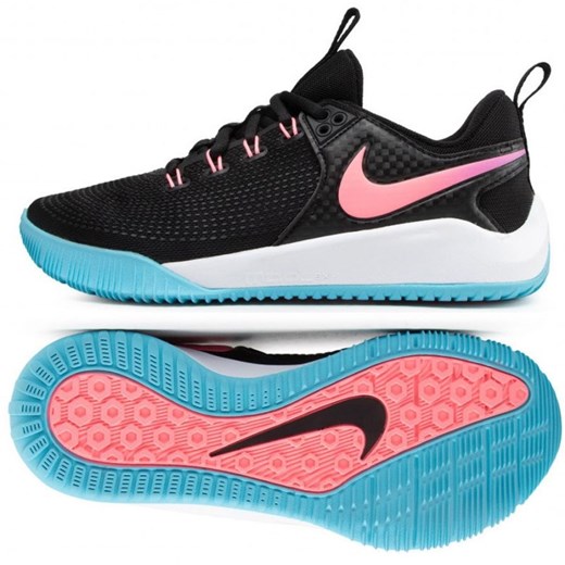Buty do siatkówki Nike Air Zoom Hyperace 2 Le DM8199 064 czarne czarne ze sklepu ButyModne.pl w kategorii Buty sportowe dziecięce - zdjęcie 177968135