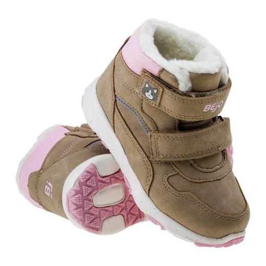 Buty Bejo Eladio G 92800280576 brązowe brązowe ze sklepu ButyModne.pl w kategorii Buty zimowe dziecięce - zdjęcie 177968168