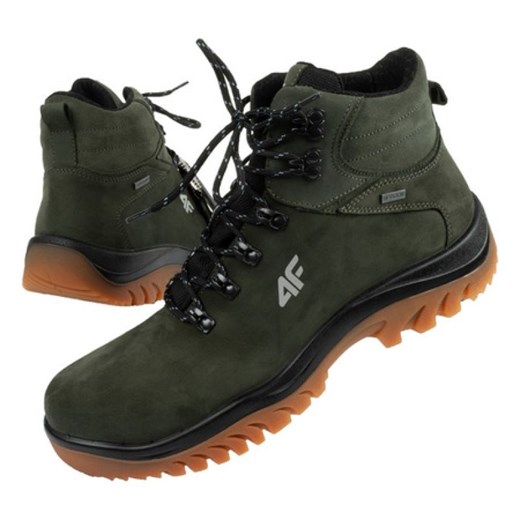 Buty trekkingowe 4F OBMH257 43S zielone ze sklepu ButyModne.pl w kategorii Buty trekkingowe męskie - zdjęcie 177968228