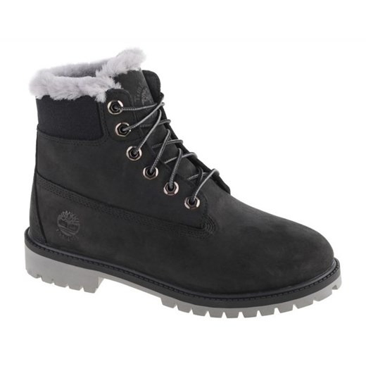 Buty Timberland Premium 6 In Wp Shearling Boot 0A41UX czarne ze sklepu ButyModne.pl w kategorii Buty zimowe dziecięce - zdjęcie 177968285