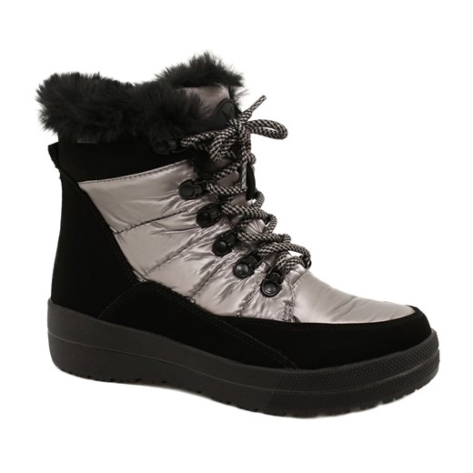 Czarne Śniegowce Waterproof Caprice 26240-29 032 Czarne ze sklepu ButyModne.pl w kategorii Śniegowce damskie - zdjęcie 177968299