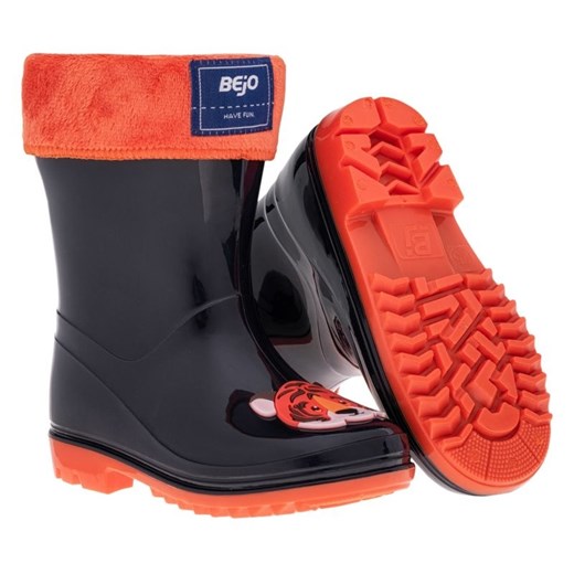 Kalosze Bejo Frise Wellies 92800432347 czarne ze sklepu ButyModne.pl w kategorii Kalosze dziecięce - zdjęcie 177968357