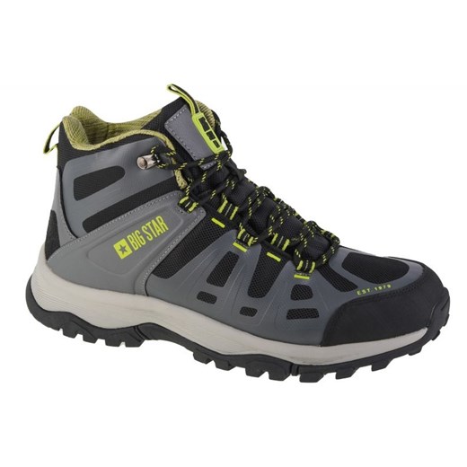 Buty Big Star Trekking Shoes KK174098 szare ze sklepu ButyModne.pl w kategorii Buty trekkingowe męskie - zdjęcie 177968359
