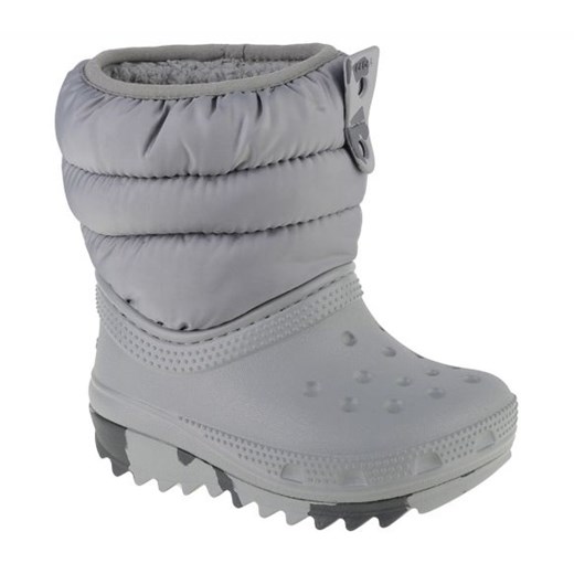 Buty Crocs Classic Neo Puff Boot Toddler 207683-007 szare ze sklepu ButyModne.pl w kategorii Buciki niemowlęce - zdjęcie 177968399