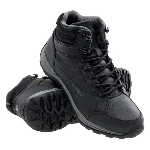 Buty Hi-Tec Canori Mid 92800210754 czarne ze sklepu ButyModne.pl w kategorii Buty trekkingowe męskie - zdjęcie 177968478
