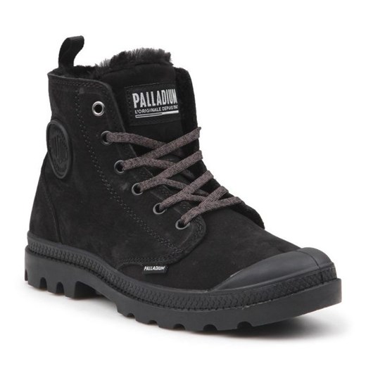 Buty Palladium Pampa Hi 95982-010-M czarne ze sklepu ButyModne.pl w kategorii Workery damskie - zdjęcie 177968557