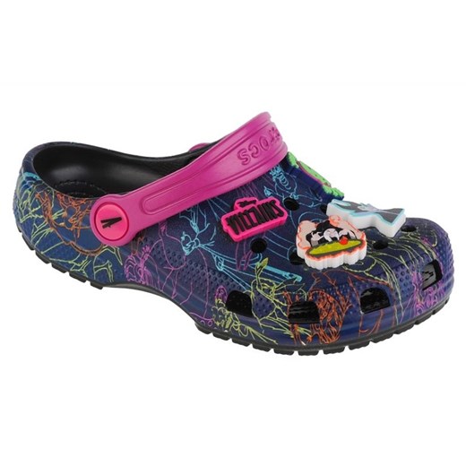 Klapki Crocs Disney Villains Classic Kids Clog 207722-001 niebieskie ze sklepu ButyModne.pl w kategorii Klapki dziecięce - zdjęcie 177968919