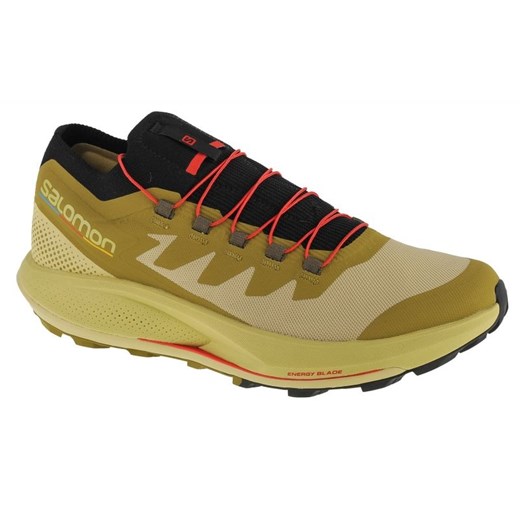 Buty Salomon Pulsar Trail-Pro M 415936 zielone ze sklepu ButyModne.pl w kategorii Buty sportowe męskie - zdjęcie 177968937