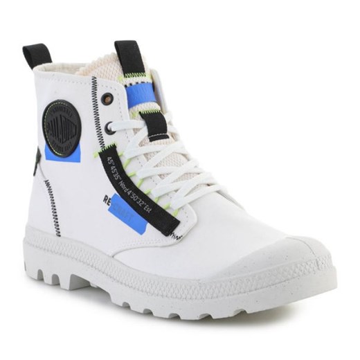 Buty Palladium Pampa Hi Re-Craft U 77220-904-M białe ze sklepu ButyModne.pl w kategorii Trampki damskie - zdjęcie 177968947