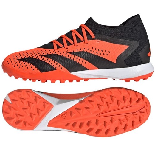 Buty piłkarskie adidas Predator Accuracy.3 Tf M GW4638 pomarańczowe pomarańcze i czerwienie ze sklepu ButyModne.pl w kategorii Buty sportowe męskie - zdjęcie 177968987