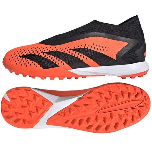 Buty piłkarskie adidas Predator Accuracy.3 Tf Ll M GW4643 pomarańczowe pomarańcze i czerwienie ze sklepu ButyModne.pl w kategorii Buty sportowe męskie - zdjęcie 177969007