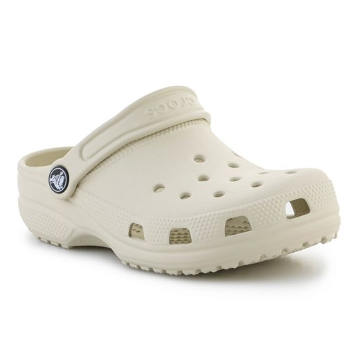 Chodaki Crocs Classic Clog K Jr 206991-2Y2 beżowy ze sklepu ButyModne.pl w kategorii Klapki dziecięce - zdjęcie 177969036