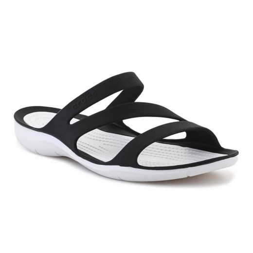 Klapki Crocs Swiftwater Sandal W 203998-066 czarne ze sklepu ButyModne.pl w kategorii Klapki damskie - zdjęcie 177969038