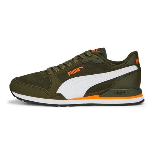 Buty Puma St Runner V3 Mesh Jr 385510 15 zielone ze sklepu ButyModne.pl w kategorii Buty sportowe dziecięce - zdjęcie 177969117