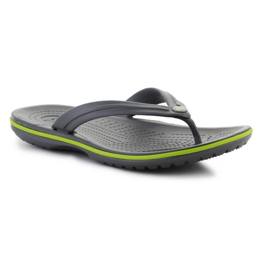 Japonki Crocs Crocband Flip 11033-0A1 szare ze sklepu ButyModne.pl w kategorii Klapki męskie - zdjęcie 177969138