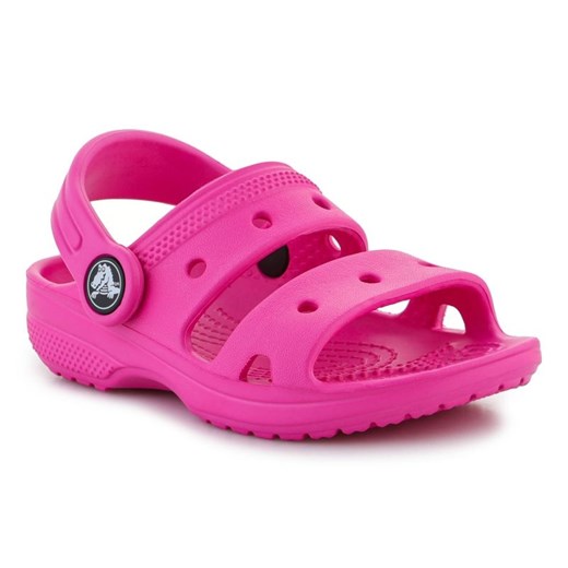 Sandały Crocs Classic 207537-6UB różowe ze sklepu ButyModne.pl w kategorii Sandały dziecięce - zdjęcie 177969145