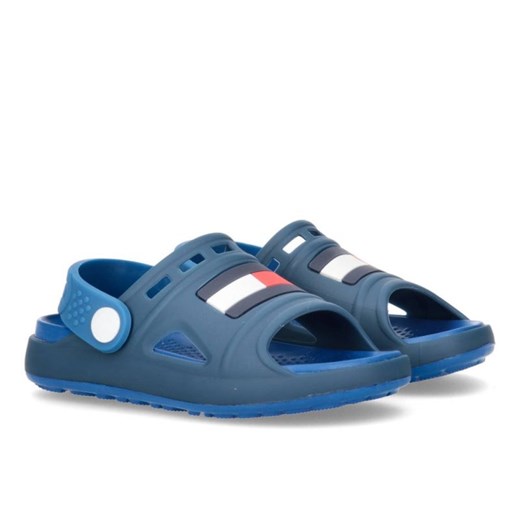 Sandały Tommy Hilfiger T1B2-32262-0083X605 niebieskie ze sklepu ButyModne.pl w kategorii Sandały dziecięce - zdjęcie 177969157