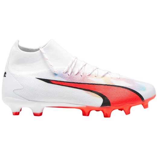 Buty piłkarskie Puma Ultra Pro FG/AG M 107422 01 białe białe ze sklepu ButyModne.pl w kategorii Buty sportowe męskie - zdjęcie 177969285
