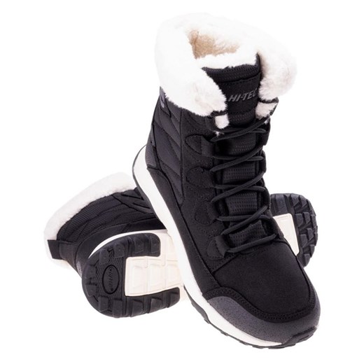 Buty Hi-Tec Mestia Mid Wp W 92800377013 czarne ze sklepu ButyModne.pl w kategorii Śniegowce damskie - zdjęcie 177969357