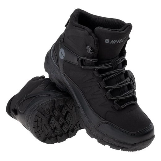 Buty Hi-Tec Selven Mid Teen Jr 92800377433 czarne ze sklepu ButyModne.pl w kategorii Buty zimowe dziecięce - zdjęcie 177969358