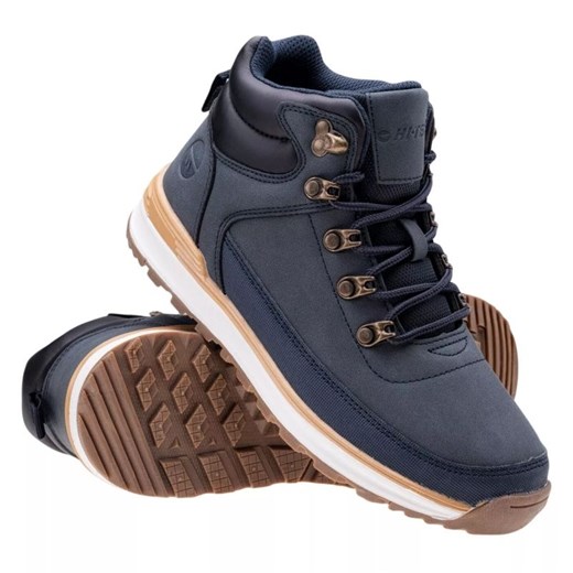 Buty Hi-Tec Herlen Mid Teen Jr 92800453294 niebieskie ze sklepu ButyModne.pl w kategorii Buty trekkingowe damskie - zdjęcie 177969367