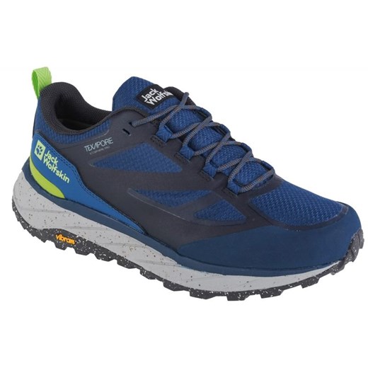 Buty Jack Wolfskin Terraventure Texapore Low M 4051621-1274 niebieskie ze sklepu ButyModne.pl w kategorii Buty sportowe męskie - zdjęcie 177969516