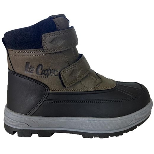 Buty Lee Cooper LCJ-23-01-2058K zielone ze sklepu ButyModne.pl w kategorii Buty zimowe dziecięce - zdjęcie 177969638