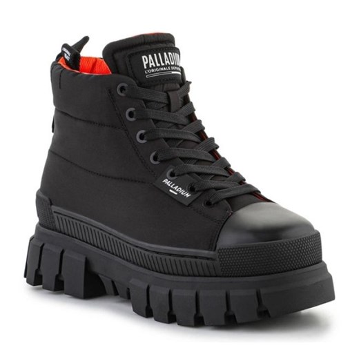 Buty Palladium Revolt Boot Overcush W 98863-001-M czarne ze sklepu ButyModne.pl w kategorii Workery damskie - zdjęcie 177969659