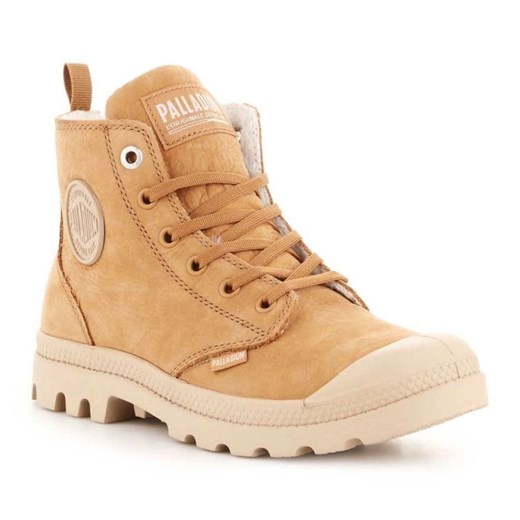 Buty Palladium Pampa Hi Zip Wl 95982-252-M beżowy ze sklepu ButyModne.pl w kategorii Workery damskie - zdjęcie 177969786