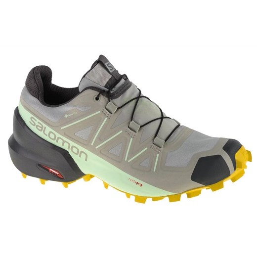 Buty do biegania Salomon Speedcross 5 Gtx W 416128 szare ze sklepu ButyModne.pl w kategorii Buty trekkingowe damskie - zdjęcie 177970057