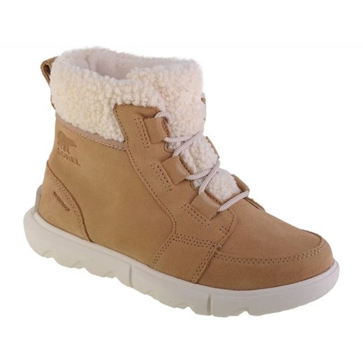 Buty Sorel Explorer Next Carnival Wp W 2058891262 beżowy ze sklepu ButyModne.pl w kategorii Workery damskie - zdjęcie 177970235