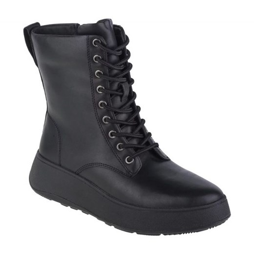 Buty FitFlop F-Mode W GM4-090 czarne ze sklepu ButyModne.pl w kategorii Workery damskie - zdjęcie 177970298