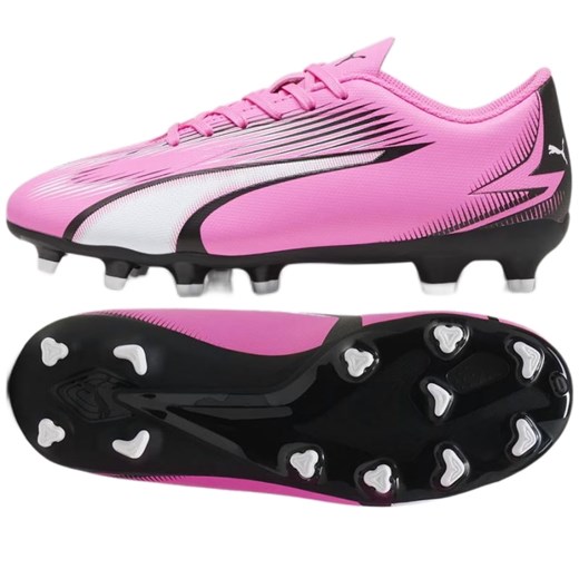 Buty Puma Ultra Play FG/AG Jr 107775 01 różowe ze sklepu ButyModne.pl w kategorii Buty sportowe dziecięce - zdjęcie 177970405