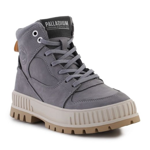 Buty Palladium Pallashock Hi Snk loudburst W 98357-054-M szare ze sklepu ButyModne.pl w kategorii Workery damskie - zdjęcie 177970445