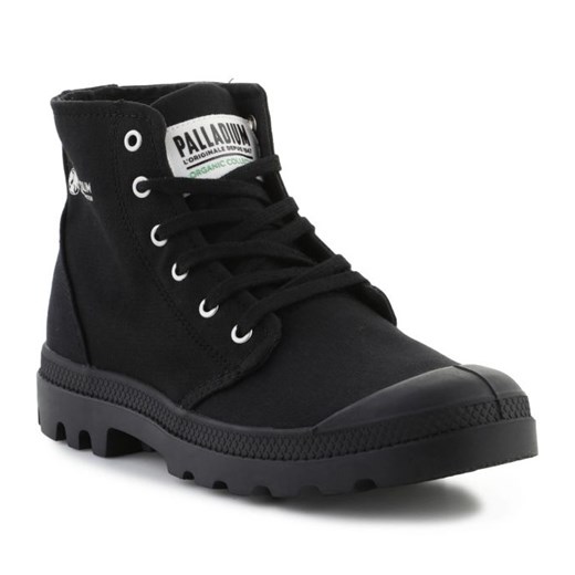 Buty Palladium Hi Organic Ii U 77100-008-M czarne ze sklepu ButyModne.pl w kategorii Buty zimowe męskie - zdjęcie 177970446