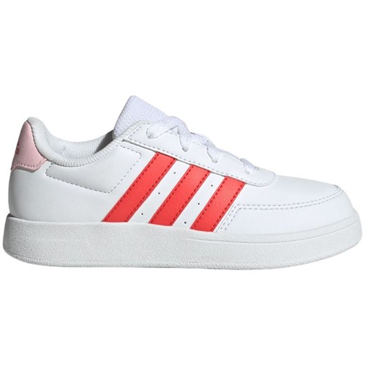 Buty adidas Breaknet Lifestyle Court Lace HP8960 białe ze sklepu ButyModne.pl w kategorii Buty sportowe dziecięce - zdjęcie 177970567