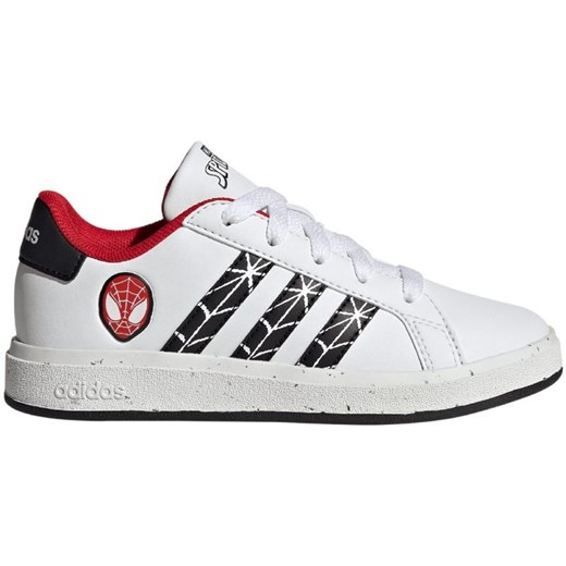 Buty adidas Grand Court Spider-man K Jr IG7169 białe ze sklepu ButyModne.pl w kategorii Buty sportowe dziecięce - zdjęcie 177970616