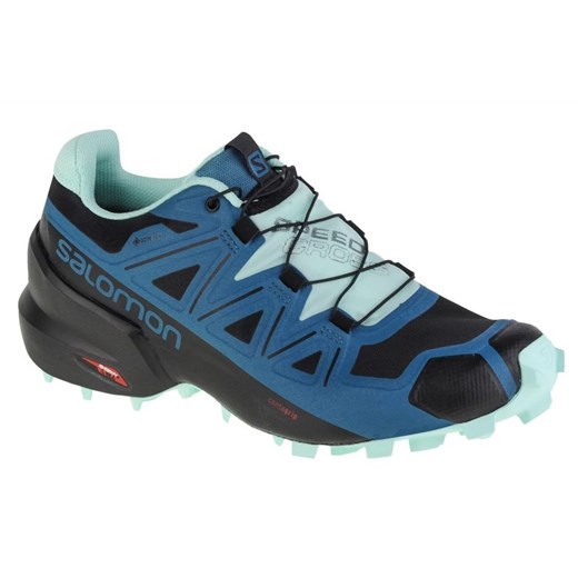 Buty do biegania Salomon Speedcross 5 Gtx 416127 niebieskie ze sklepu ButyModne.pl w kategorii Buty sportowe damskie - zdjęcie 177970859