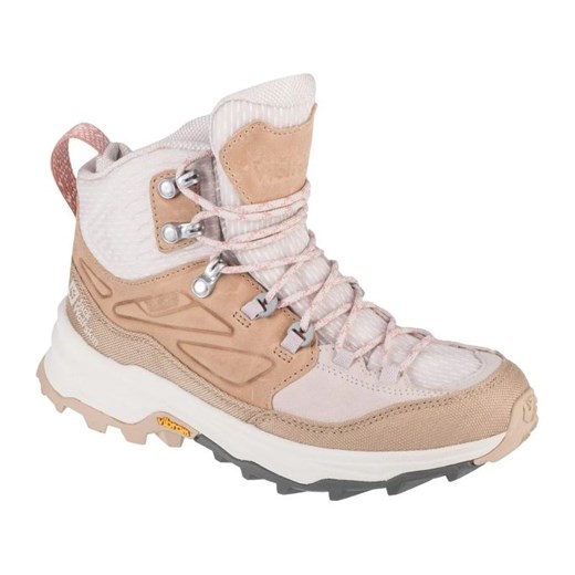 Buty Jack Wolfskin Cyrox Texapore Mid 4064311-5629 beżowy ze sklepu ButyModne.pl w kategorii Buty trekkingowe dziecięce - zdjęcie 177970947